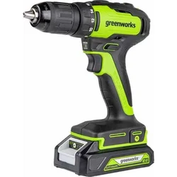 Greenworks bore-/skruemaskine GD24DD35K2 24 V 1 x batteri 2 Ah