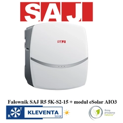 GRID INVERTER SAJ R5-5K-S2-15 1-fazowy+moduł eSolar kommunikáció AIO3