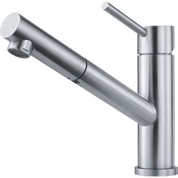 Grifo para lavabo Franke Orbit, con ducha extraíble, acero inoxidable