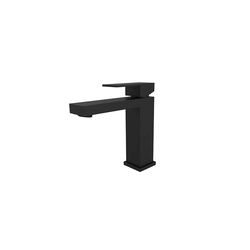 Grifo para lavabo Low Besco Modern / Varium II, negro mate - DESCUENTO ADICIONAL 5% PARA EL CÓDIGO BESCO5