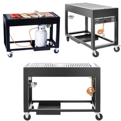 Grill Gastronomique Professionnel à Gaz Inferno 1100x500 Mm Hendi 700044