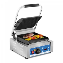 Grill kontaktowy - 1800 W - wyświetlacz LED ROYAL CATERING 10010574 RCKG-2200-GY