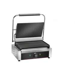 Grill kontaktowy pojedynczy 340x230 płyta gładka PG35L | Amitek