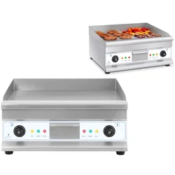 Grill plaque de grill électrique lisse 300deg;C 60 cm 2 x 3200W