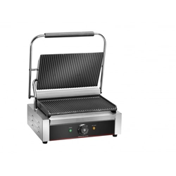 Grill simple contact 340x230 plaque rainurée PG35R | Amitek