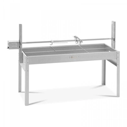 Grill węglowy z rożnem na prosiaka - 40 kg - długość rożna: 127 cm ROYAL CATERING 10012927 RCSG-70P