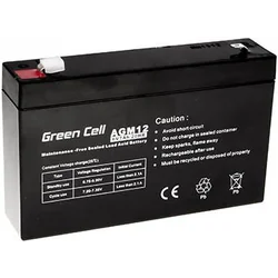 Groene celbatterij 6V/7Ah (AGM12)
