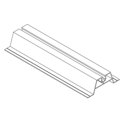 GROSSHANDEL 60 x Trapezbrücke - Trapezblechhalter 330x40mm, mit Einsteckloch + Dichtung