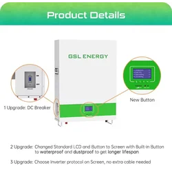 GSL 10kwh Batteriopbevaring PowerWall CEI 021