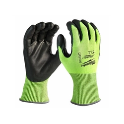 Guante Milwaukee Hi-Vis 4/D nivel de corte XL/10-es a prueba de cortes