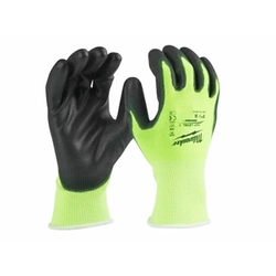 Guantes Milwaukee de alta visibilidad resistentes a cortes