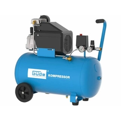Güde 50129 electric piston compressor Intake air: 200 l/min | 50 l | 10 bar | Oil lubricated | 230 V