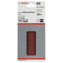 Γυαλόχαρτο BOSCH C430, συσκευασία10 τεμ.80 Χ133 mm,60