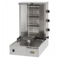 Gyros-Grill Professional Kebab Grill - 10.5kW, 25kg Load, 3 Burners