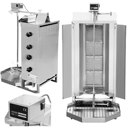 Gyros Kebab Maker Plinski 4 Gorilniki 60kg Klg221