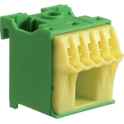 Hager Blok samozacisków 63A QC zielony 6 przyłączy 33 x 30 x 30mm( KN06E)