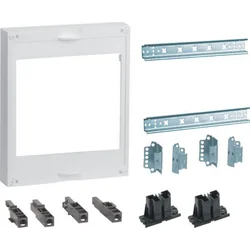 Hager Set for 2 switch disconnectors NH00/NH000 with busbars TS35 Univers NHC 300x250mm UC21ST0