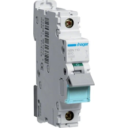 Hager Wyłącznik nadprądowy 1P B 10A 10kA AC (NBN110)