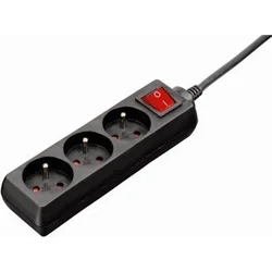 Hama Standard power strip 3 sockets 3 m black (P22237440000)