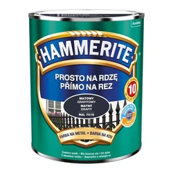 Hammerite kovinska barva, mat grafit 2,5L