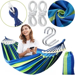 Hammock 1-osobowy with crossbar 40cm 400257 Blue