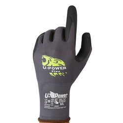 Handschoenen U-POWER FLEX gedompeld nitril, grijs