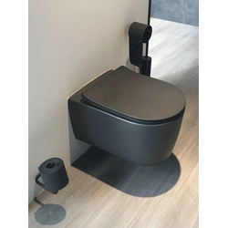 Hänge-WC Glacera Alfa, schwarz matt
