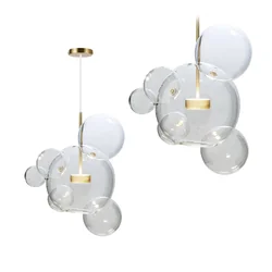 Hangende plafondlamp glazen bollen APP650-CP