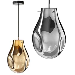 Hanging Glass Ceiling Lamp APP328-1CP Amber