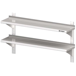 Hanging shelf, adjustable, double 1200x400x660 mm