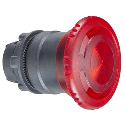 Harmony XB5- head button C. fist LED light - Ø40 - push turn - red ZB5AW743