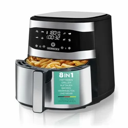 Heinrich's HFR Hot Air Fryer 8205 Black Silver 1800 W 8 L