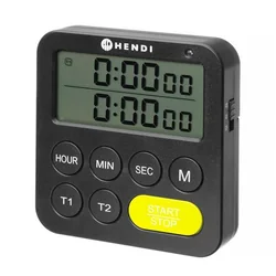 HENDI dual-band timer black 82x20x(H)86mm Basic version