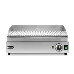 HENDI Kitchen Line geribbelde grillplaat, gegroefd 220-240V/3500W 697x474x(H)241mm Basisvariant