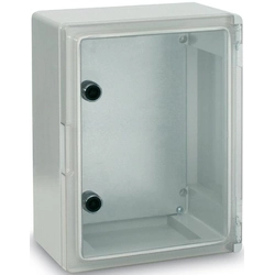 Hermetisk kabinet SWD gennemsigtig dør 300x400x195, lavet af ABS materiale