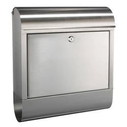 HI Letterbox, stainless steel, 38 x 12 x 42,5 cm