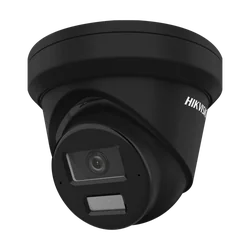 HIKVISION IP kamera, 4MP, AcuSense, objektyvas 2.8mm, IR 30, WL 30m, 2xMicrofon, IP67 - DS-2CD2343G2-LI2U-Black-2.8mm