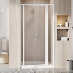 Hinged shower door Ravak Supernova, SDOP-80 185, white+glass Grape