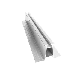 Hliníková mini kolejnice solárního panelu pro trapézovou desku, sendvičový panel, vysoká, 60x90x385mm (bez EPDM a otvoru)