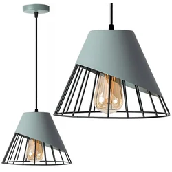 HÆNGE LOFTSLAMPE, METALLAMPE, APP229-1CP GRÅ