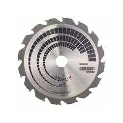 Hoja de sierra circular Bosch Construct para madera 230x30-16