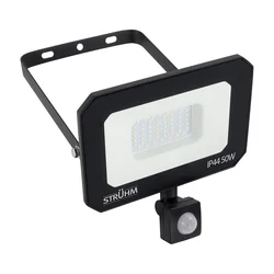 Holofote LED SMD com sensor de movimento ASTON LED S 50W BLACK NW