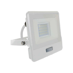 Holofotes LED com sensor PIR - Samsung - IP65 - Branco - 20W - 1510 Lúmens - 3000K - 5 Anos - Modelo nº: - VT-128S-1-W