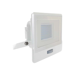 Holofotes LED com sensor PIR - Samsung - IP65 - Branco - 30W - 2340 Lúmens - 4000K - 5 Anos - Modelo nº: - VT-138S-W