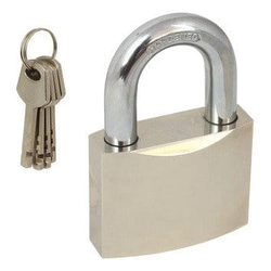 HOMER reinforced satin padlock 30 mm Domino