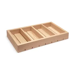 Houten organizer voor bestek 530x325x65 mm