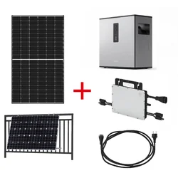 HOYMILES: Balkonska garnitura 1000W+Bateria MS-A2 2.24kWh (vključuje 2*panele 2*konstrukcja 1*bateria 1*mikroinwerter 1*kabel)