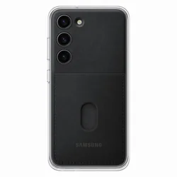 Husă pentru Samsung Galaxy S23 Frame Cover cu spate înlocuibil, neagră