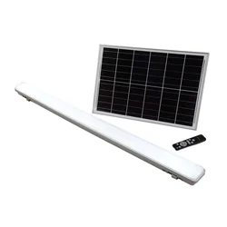 Hvide solcellelys - Solar Tri - Proof - Rør - IP65 - 18W - 1000 Lumens - 3IN1