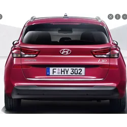 Hyundai i30 III Kom CHROME nauha Kromattu luukku